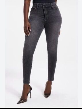 Good American Charcoal High-Rise Skinny Jeans